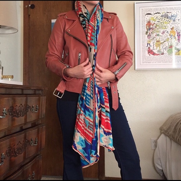 All Saints Balfern Leather Jacket - Picture 6 of 7